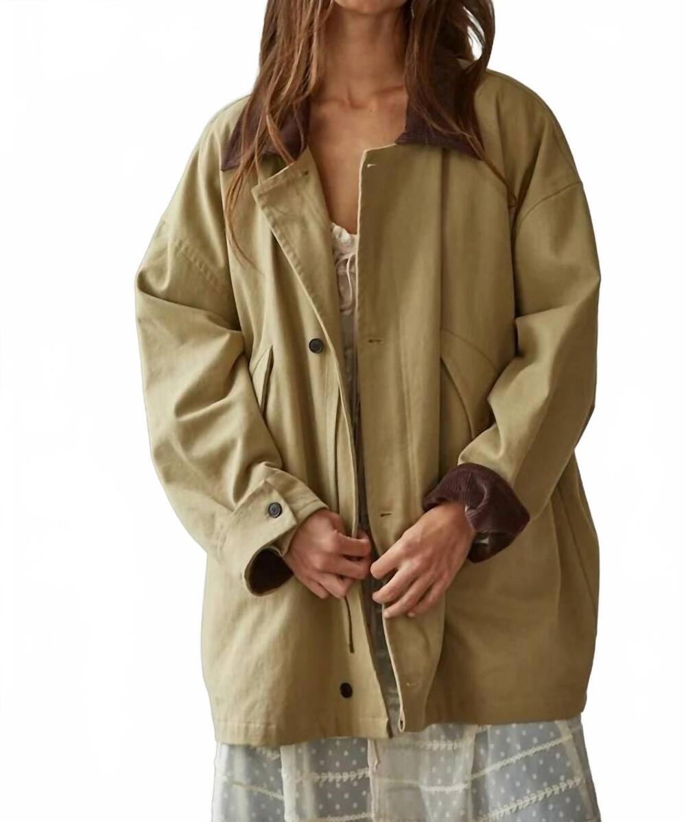 NEW BY TOGETHER callahan trailblazer barn coat in olive